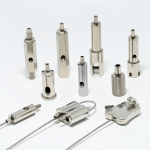 Piezas de instalación de accesorios de iluminación, pinza de Cable de suspensión de alambre de <span class=keywords><strong>acero</strong></span> inoxidable, soportes de alambre colgantes para paneles acústicos de techo - Product Image 2