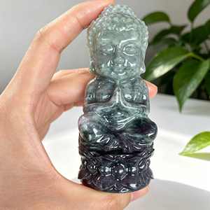 Vente en gros de statues de <span class=keywords><strong>Bouddha</strong></span> en jade vert naturel et de <span class=keywords><strong>Bouddha</strong></span> dormant pour la <span class=keywords><strong>relaxation</strong></span> et la méditation, décoration - Product Image 3