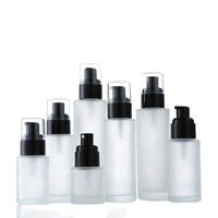 Bouteille de pulvérisation de parfum 20 30 40 50 60 80 100ml flacon transparent givré Toner vaporisateur d'eau émulsion bouteilles de pompe de Lotion rechargeables