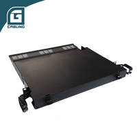 Gcabling Panel de Conexión de Fibra Óptica para Rack, 48 Puertos, 32 Puertos SC Dúplex, Accesorios ODF, 24C SC, 96, 144 Hilos, 19" 1U