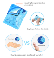 Paquet froid instantané de thérapie de soins médicaux jetables chauds et compresses froides pour le soulagement instantané