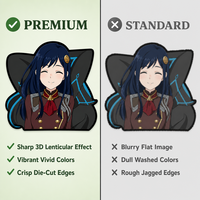 Venta caliente 3D Lenticular Anime Pegatinas personalizadas para el coche Teléfono Póster Fabricación de suministro directo de fábrica Anime Pegatinas impermeables