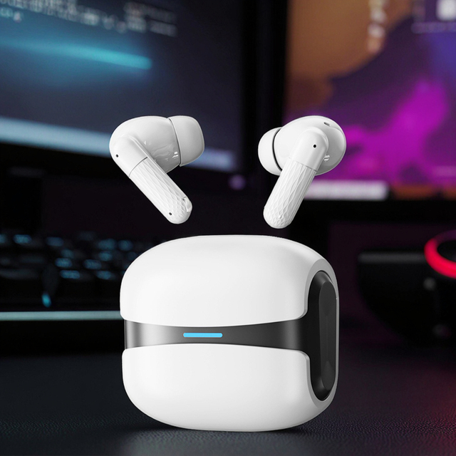 In-Ear True Wireless TWS Earbuds BT5.4 HiFi Bass Low Latency Gaming Headphone Lightweight Comfort Fit Headphones CE FCC Sport