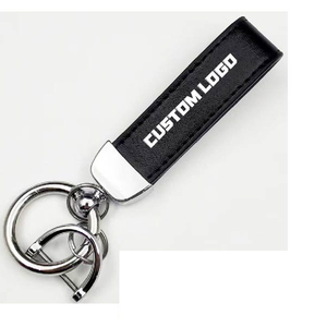 Premium Carbon Fiber Keychain with Silver Metal Hardware Luxury Car Accessory Gift Box High End <b>Present</b> Automotive - Product Image 1