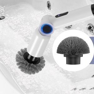 Electric Spin Telescopic pole Full-Body Waterproof Bathroom Scrubber Cleaning Adjustable brush head angle Brush Tool Set - Product Image 3