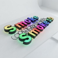 Enseigne lumineuse LED DakeSign, impression 3D éblouissante, lettres lumineuses RGB, couleur pleine, enseigne publicitaire extérieure, étanche IP65, pour bars, magasins