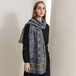 Fashionable Design Retro Cotton and Linen Elegant Temperament <b>Scarf</b> Shawls Mother's Day Gift for Women YHK0014 - Product Image 4