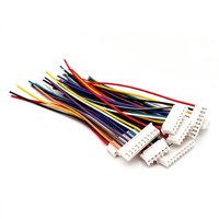 Kabel Harness Konektor Multi-Warna 10-Pin JST XH 2.54mm Custom Pabrik /CE dengan Kawat Tembaga Berlapis Timah untuk Sepeda Motor dan Mobil