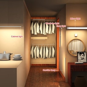 Siêu mỏng hình chữ nhật 30cm 60cm 80cm 100cm dưới cảm biến chuyển động dẫn đèn tủ cho phòng khách nhà bếp tủ quần áo - Product Image 6