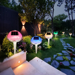 <b>Solar</b> Garden <b>Lights</b> LED <b>Solar</b> Powered Outdoor Pathway Lamp Water Resistant Portable Lawn Stake <b>Light</b> For Yard Patio <b>Deck</b> - Product Image 1