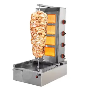 JG022 상업용 Lpg 버너 Shawarma 그릴 스테인레스 스틸 가스 버너 주방 장비 Kabobs 로스터 천연 가스