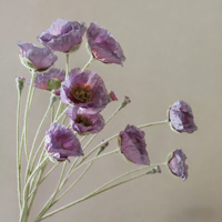 Fleur de pivoine artificielle en soie faite à la main de 65 cm, 5 têtes, tige floquée, grande décoration de table pour la maison, mariage, célébration festive, multi-usages
