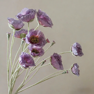 Flor de Peônia Artificial de Seda Feita à Mão com 5 Cabeças <span class=keywords><strong>e</strong></span> Caule Flocado de 65CM para Decoração de Mesa, Casa, Casamento <span class=keywords><strong>e</strong></span> Celebrações Festivas - Product Image 6