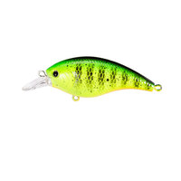 Leurre de pêche artificiel flottant 60mm 9g 5 couleurs, crankbait dur en plastique ABS, 6 unités #   Hameçon triple à yeux 3D