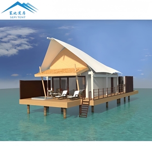 Factory Direct 2025 New Luxury Prefab Houses Resort <b>Tent</b> Waterproof PVDF Membrane Roof Structures Lodge Hotel HT0226 Prefab Hous - Product Image 3