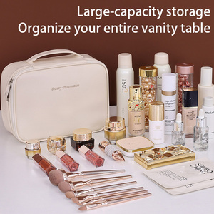 <span class=keywords><strong>Borsa</strong></span> per il Trucco <span class=keywords><strong>Grande</strong></span> da Viaggio Multifunzionale con Logo Personalizzato, Cerniera in PU, Manico Morbido, Impermeabile, per Organizzazione - Product Image 4