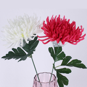 Ramo <span class=keywords><strong>de</strong></span> Crisantemos Artificiales que No se Desvanecen para Decoración <span class=keywords><strong>de</strong></span> <span class=keywords><strong>Tumbas</strong></span> y Cementerios al Aire Libre - Product Image 5