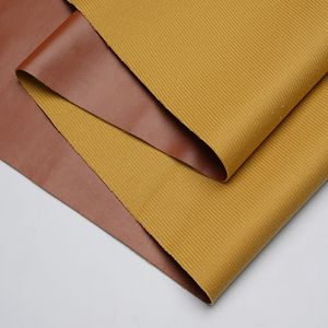 قماش جلد صناعي ناعم مقاوم للرياح بنمط نابا من البولي يوريثان يشبه القطن والصوف وفقًا للمعايير الأوروبية لتغليف الأرائك والأثاث - Product Image 2