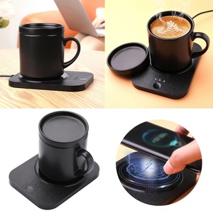 Calentador de Tazas Inalámbrico con Función de Carga, <span class=keywords><strong>Taza</strong></span> Térmica con Apagado Automático y Control Táctil para Teléfono Móvil, Alimentado <span class=keywords><strong>por</strong></span> <span class=keywords><strong>USB</strong></span> - Product Image 2
