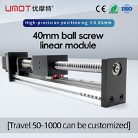 UMOT Rail de guidage de volet roulant en aluminium à faible coût 700mm de course 25kg pour robot cartésien