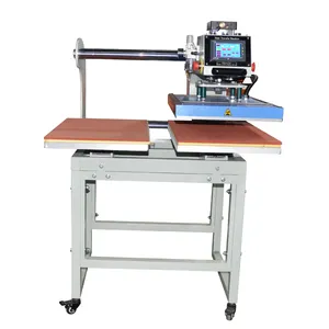 40*60 Cm China Factory Heating Plate Movable Double Station Pneumatic Heat Press Machine For Suit/swimming Suit/sportwear/