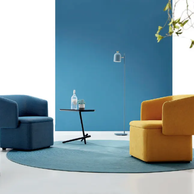 Großhandel moderne Möbel Sofa Set Büro benutzer definierte Möbel neuesten Design Stoff Büro Sofa Set zum Verkauf