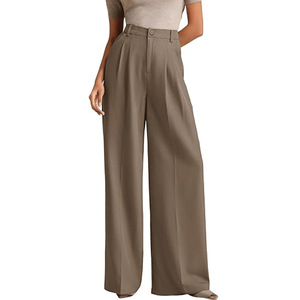 <span class=keywords><strong>Pantalon</strong></span> femme <span class=keywords><strong>taille</strong></span> <span class=keywords><strong>haute</strong></span> sur mesure, coupe ample, jambe large, <span class=keywords><strong>pantalon</strong></span> <span class=keywords><strong>de</strong></span> bureau, tenue <span class=keywords><strong>de</strong></span> <span class=keywords><strong>travail</strong></span> formelle, automne 2026, couleur unie - Product Image 3