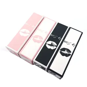 Wholesale Cheap Make Up Cosmetic Folding Gift Packaging Custom White Card Paper Lipgloss Box Lipstick Skin Cream Packaging