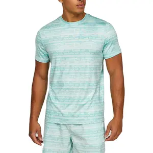Active Wear confortevole leggero traspirante 90% poliestere 10% elastan T-Shirt oversize da uomo colorata personalizzata