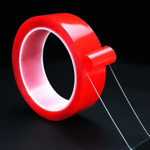 Nastro Biadesivo Acrilico Trasparente Rosso Resistente alle Alte Temperature, Spessore 0,8mm, Impermeabile Senza Giunture per Veicoli - Product Image 5