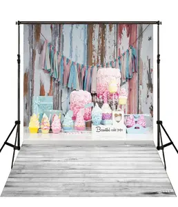 Оптовые продажи 12 фон для фотосъемки на день рождения-35 цветов тематика с днем рождения красочные воздушные шары и другие украшения дизайн фоновая ткань для украшения дня рождения