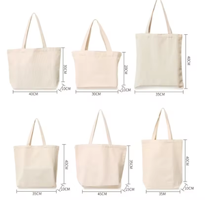Oversize Eco-Friendly 12OZ <b>Canvas</b> Cotton Tote Shopping <b>Bag</b> Heavy Duty Recycled Custom Logo Print Letter Pattern <b>Drawstring</b> - Product Image 5