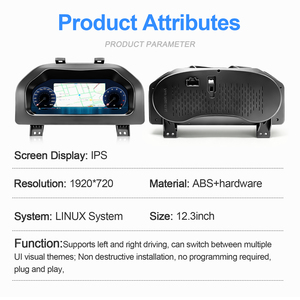 NaviHua New Digital Cluster LCD Instrument Auto <b>Speedometer</b> Linux System With Carplay Virtual Cockpit <b>for</b> Dodge RAM 2013 2018 - Product Image 6