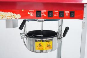 Máquina de Palomitas de Maíz Comercial Roja con Diseño Exquisito, 1360W de Alta Potencia, 220V, Ventana Transparente para Cines, Centros Comerciales y Bares de Aperitivos - Product Image 5