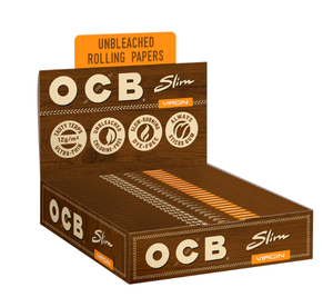 For King Size Slim Classic Brown Unbleached 32 Leaves Square Silicone Rolling Papers 50 Booklets/<b>Box</b> Economically Priced for - Product Image 2
