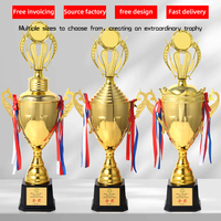 Trophée de Coupe du Monde de Football en Métal Doré de Luxe et Haute Qualité pour Compétition Sportive – Trophées Métalliques Personnalisés