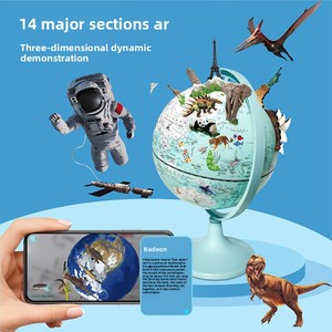 20cm Macaron-Colored Plastic <strong>Childrens</strong> High-Definition AR <strong>Globe</strong> with Lighting Gift for Students - Product Image 4