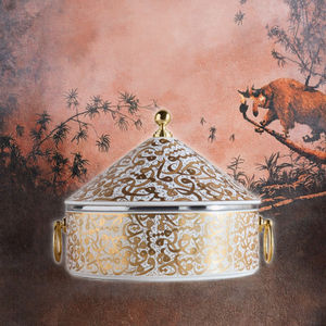 Offre Spéciale Ramadan : Chauffe-Plats Commercial en Acier Inoxydable avec Gravure Arabe, Durable et Anti-Rouille, Capacité 4-5L, Casseroles et Marmites - Product Image 3