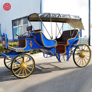 Caleches Touristique Cheval Européen Dessiné Charrettes Wagon Transport Citrouille Mariage Calèche Électrique - Product Image 5