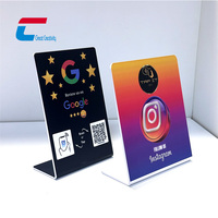 Soporte de PVC para Carteles de Mesa con Impresión Personalizada Premium, con Chip NFC Ntag13 Ntag215 Ntag216