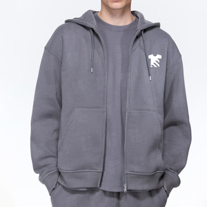 Sudaderas con capucha de alta calidad al por mayor, con cierre, forro polar, logotipo personalizado, sudadera con capucha pesada con cremallera para hombre - Product Image 4