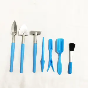 7 Stück DIY Cute Brush Schaufel Rechen Desktop Pflanzen Garten Tool Kits für Hausgarten