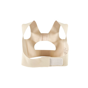 Ceinture de soutien dorsal couleur chair en nylon et élasthanne pour femmes adultes, correction de posture, yoga, fitness, mise en forme du corps - Product Image 5