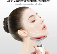 Appareil de beauté pour le visage et le cou, soin de la peau, masseur facial multifonctionnel, 3 ou 7 thérapies lumineuses, outil de sculpture du visage avec vibration