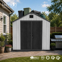 Abri de jardin Kenda APEX 8x10 pour outils de jardin et maison de jardin, abri de rangement extérieur avec porte verrouillable résistante aux intempéries