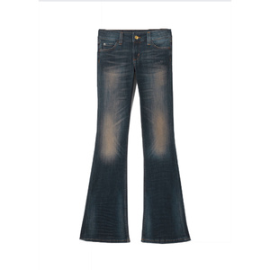 Smooth Fit Bootcut Denim Jeans For Women With Mid Rise And Optimized Flare Angle For Natural Movement And Style - Product Image 1
