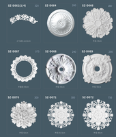 Nouvelle Arrivée - Rosette de Plafond en PU à Relief Artificiel, Style Moderne, Personnalisation OEM pour la Décoration Intérieure