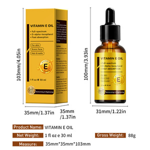 Huile de vitamine E 30 ml, spectre complet, D-Alpha-Tocophérol, absorption rapide, pour la peau, les cheveux, les ongles, hydratante, éclaircissante - Product Image 5