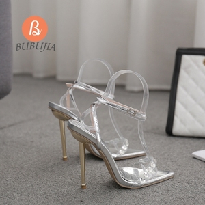 Sandali Chaussure Femme Roman tacco alto in metallo alla moda <span class=keywords><strong>rosa</strong></span> <span class=keywords><strong>oro</strong></span> Sole sandali 2025nuovo arrivo <span class=keywords><strong>tacchi</strong></span> a spillo per le donne - Product Image 3