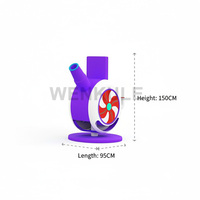 Canon à billes automatique violet direct d'usine avec équipement de jeu souple vidéo en direct, une unité populaire pour les centres commerciaux.